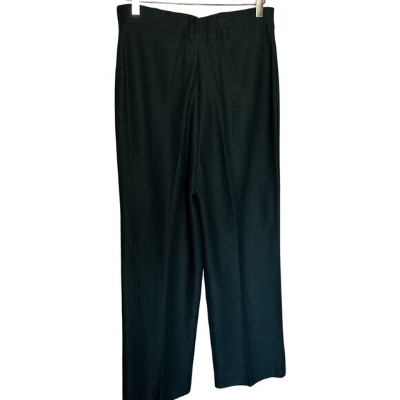 St John Marie Gray Womens Size 10 Santana Knit Pants Green Elastic Waist - Picture 4 of 7